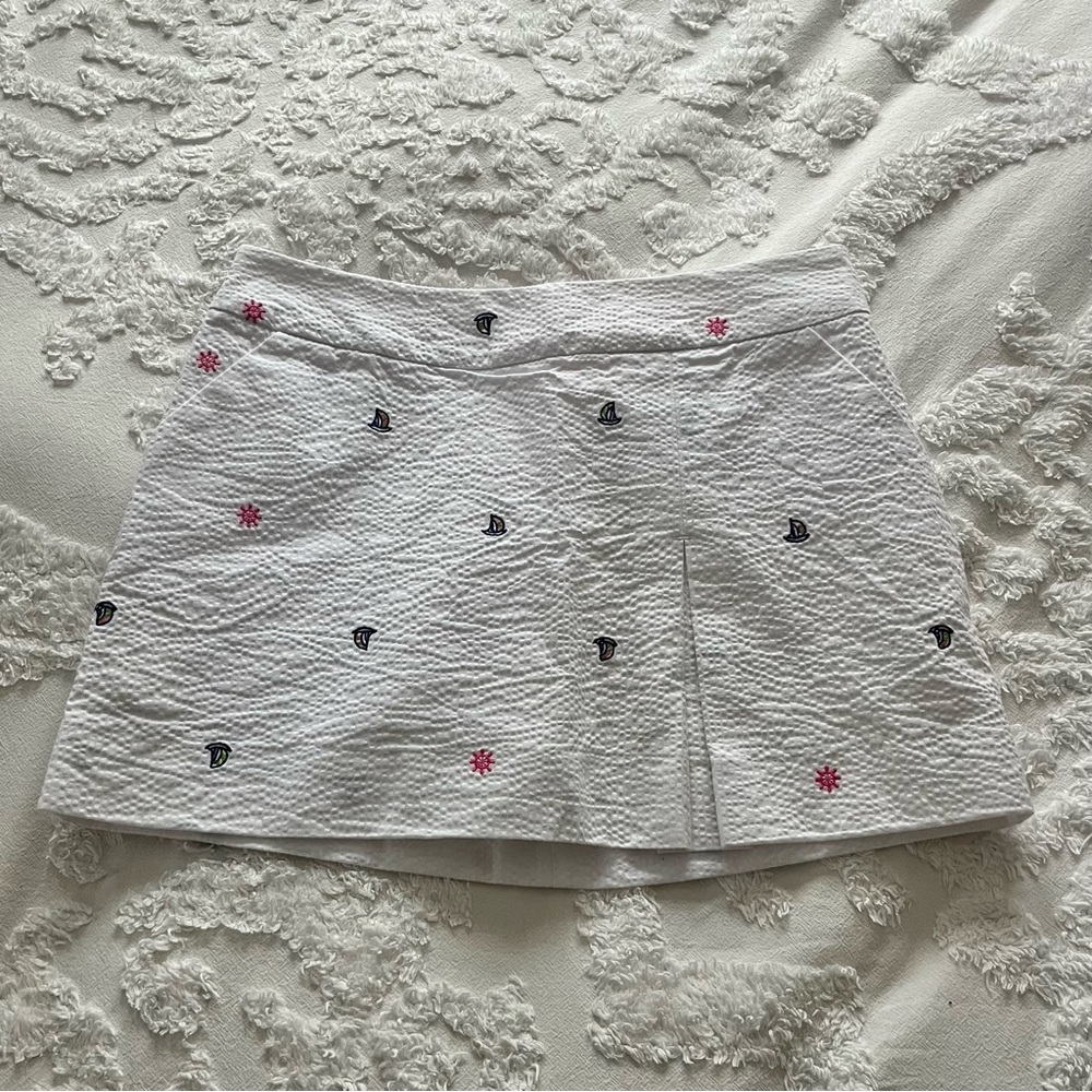 NWT Lilly Pulitzer White Textured Skirt
